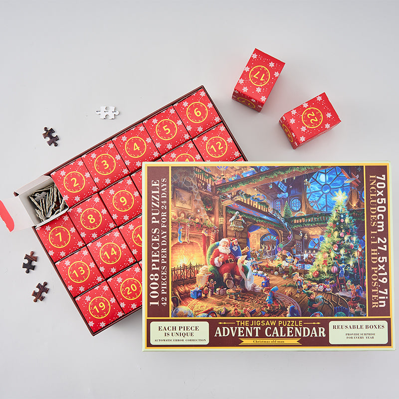 2025 Advent Calendar Christmas Jigsaw Puzzles