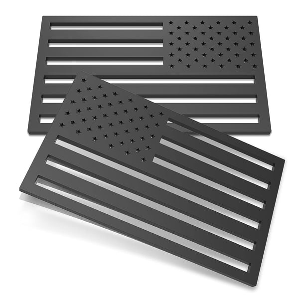 đ„Last Day 49% OFF - 3D All-Black American Flag Emblem Decal