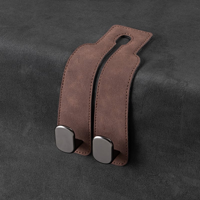 🔥LAST DAY SALE 50% OFF - 🚗Car Seat Back Alcantara Storage Hook - Double Hook Holder for Convenient Storage