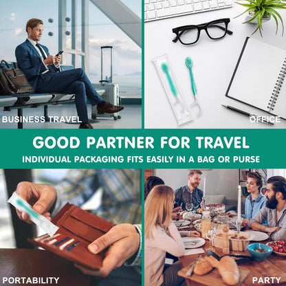 🔥5 in 1 Mini Toothbrush & Floss & Tongue Scraper & Toothpick Set