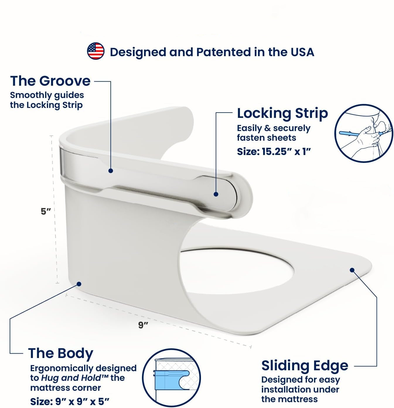 Last Day 49% OFFSheet Holders - Secure Bed Sheets Firmly in Place - 4 Pack