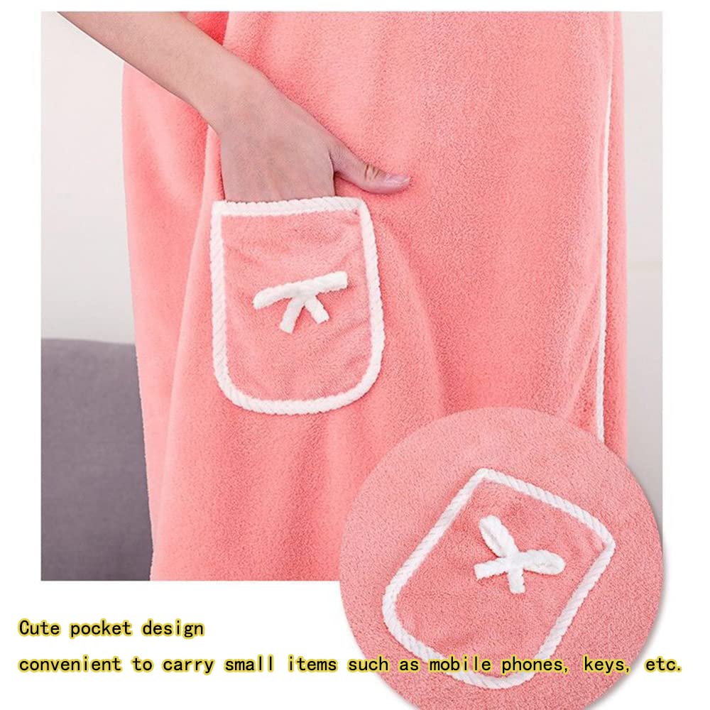 🛁Sling Wrap Coral Fleece Absorbent Bath Skirt
