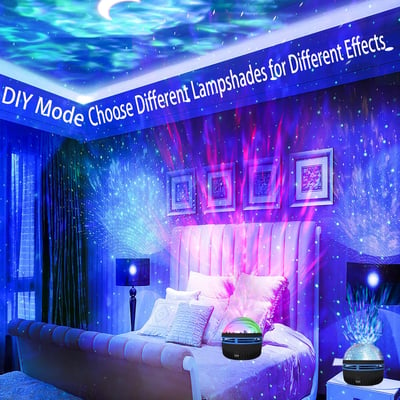 🎄Christmas Sales 49% OFF - Northern Lights and Ocean Wave Projector with 14 Light Effects