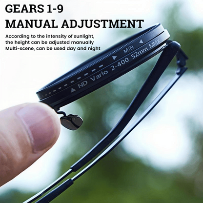 Adjustable Tint Rounded Polarized Lenses Retro Sunglasses