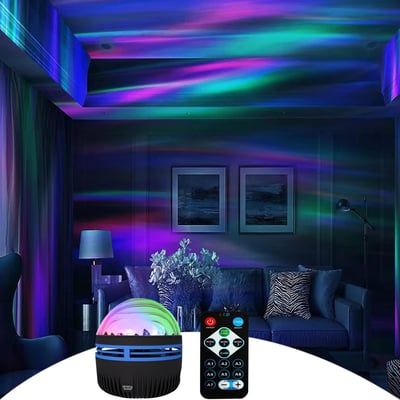 🎄Christmas Sales 49% OFF - Northern Lights and Ocean Wave Projector with 14 Light Effects
