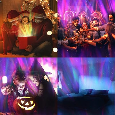 🎄Christmas Sales 49% OFF - Northern Lights and Ocean Wave Projector with 14 Light Effects