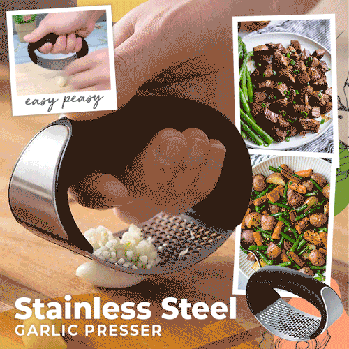 (🔥2025 New Year Hot Sale) Stainless Steel Garlic Presser