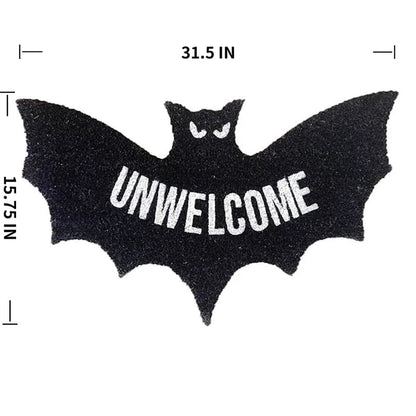 🔥LAST DAY 49% OFF🦇 "Unwelcome" Bat Shaped Coir Mat