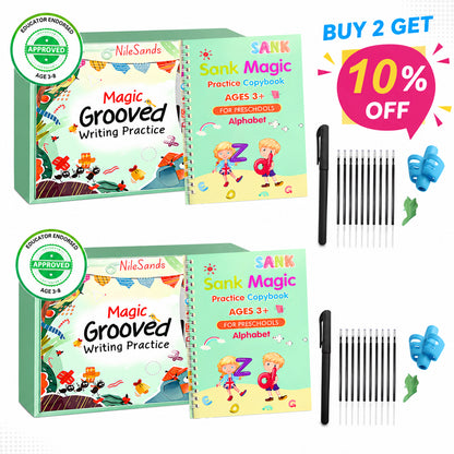 💥LAST DAY SALE 50%OFF - MagicBook | Kids Practice Copybook Set (4Pcs/Set)
