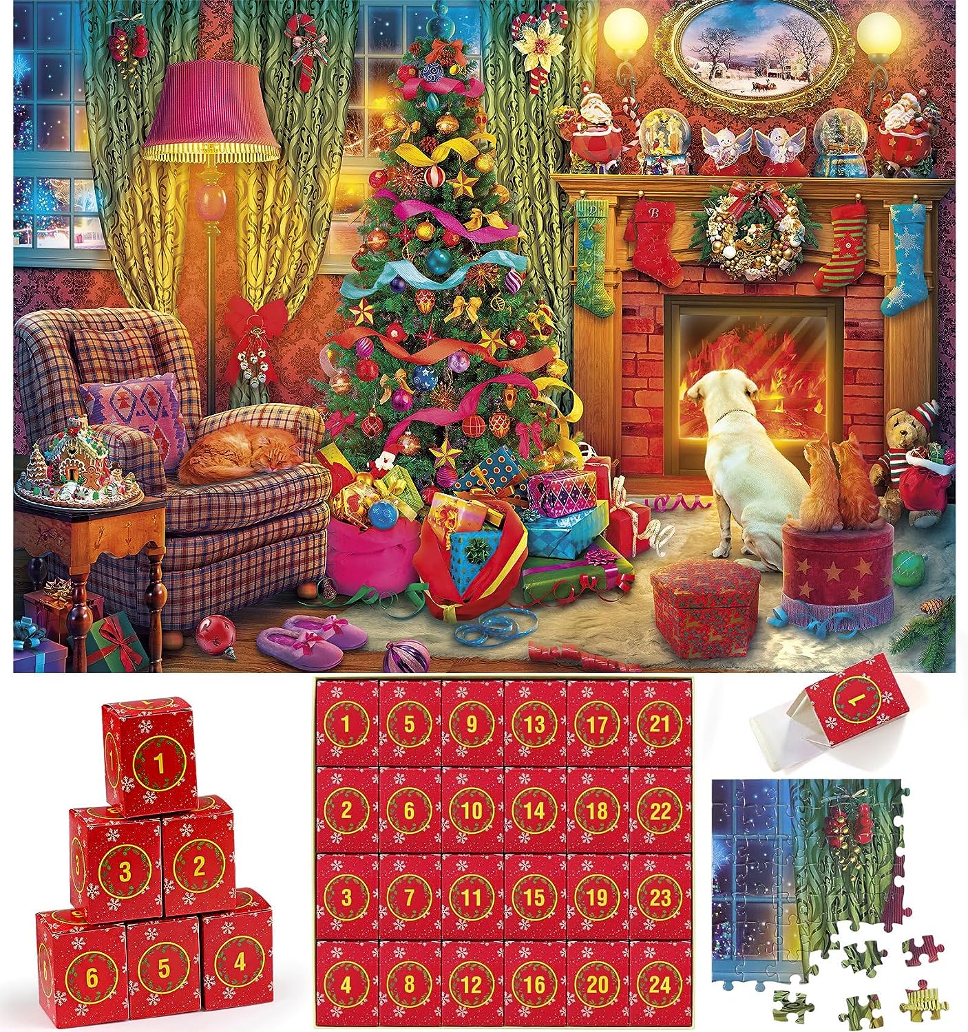 2025 Advent Calendar Christmas Jigsaw Puzzles