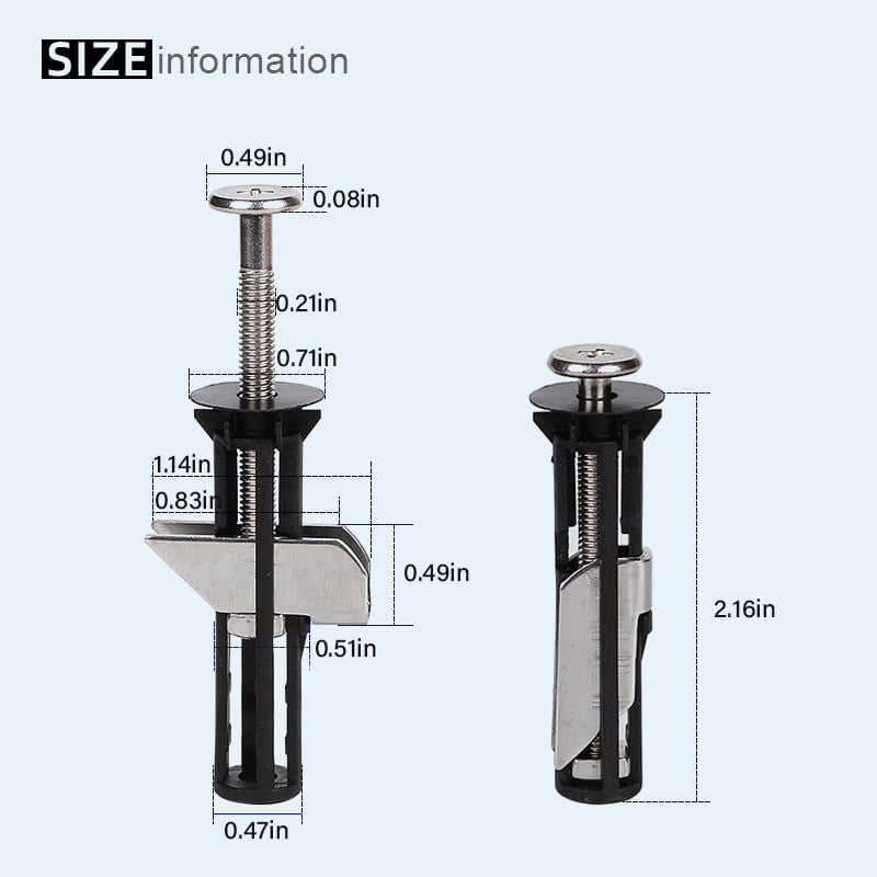 🔥Last Day 49% OFF🔥Heavy Duty Toilet Seat Fastener Bolt Kit (A Set of 2 Pcs)