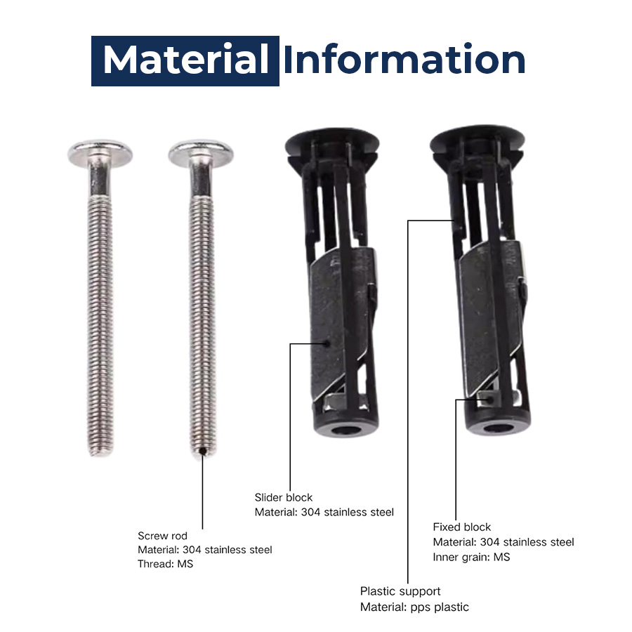 🔥Last Day 49% OFF🔥Heavy Duty Toilet Seat Fastener Bolt Kit (A Set of 2 Pcs)