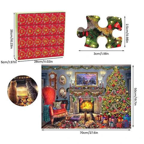 2025 Advent Calendar Christmas Jigsaw Puzzles