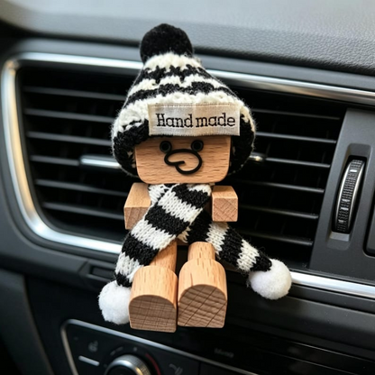 🔥 Last Day 50% OFF - Shaking Feet Wooden Doll - Sways with 12 Pcs Magnetic Expressions