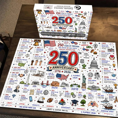 🧩 Patriotic America Jigsaw Puzzle 1000 Pieces 🎁Buy 2 Free Shipping