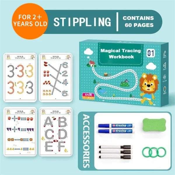 Last Day 67% OFF - Magical Tracing Workbook Set