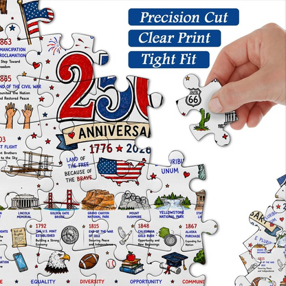 🧩 Patriotic America Jigsaw Puzzle 1000 Pieces 🎁Buy 2 Free Shipping