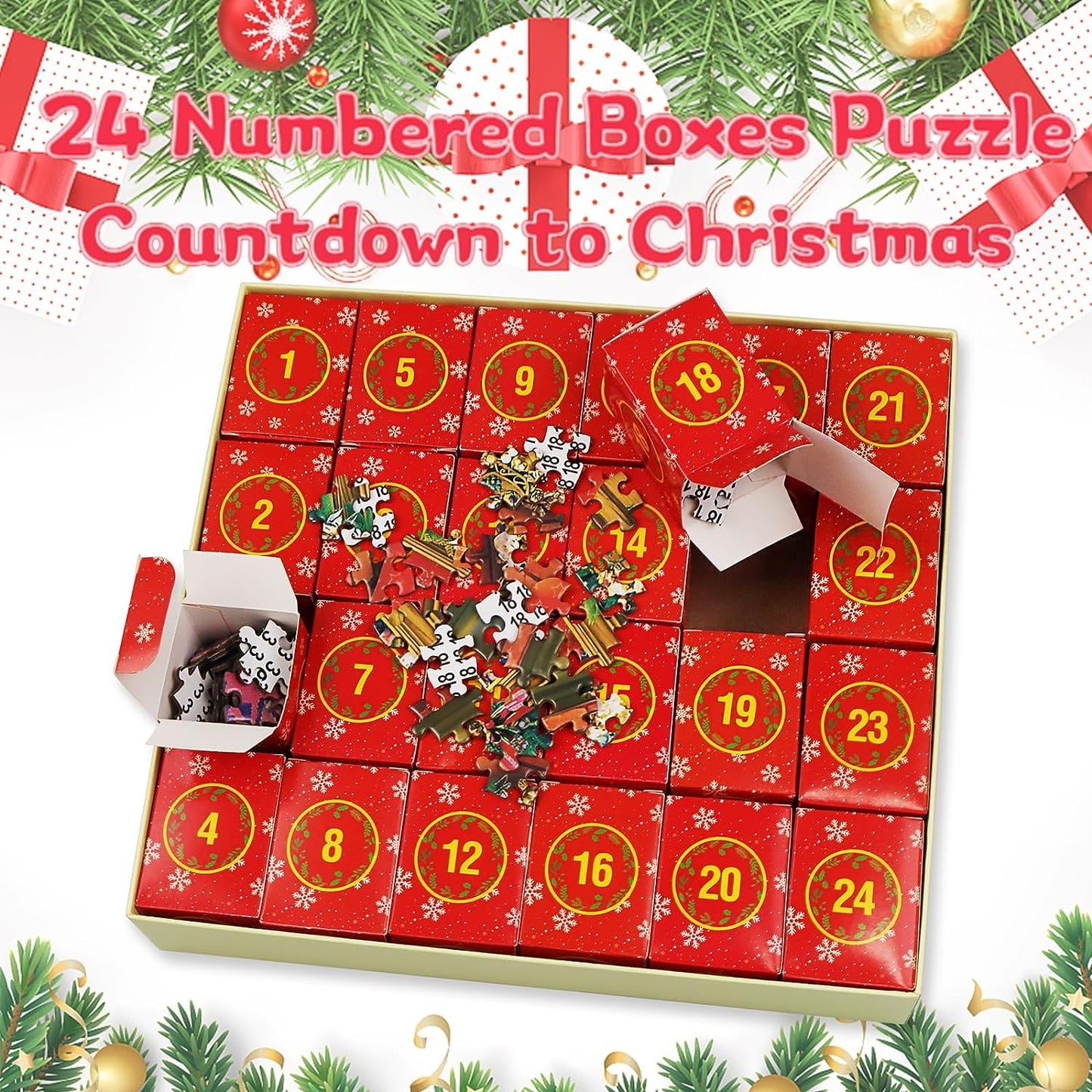 2025 Advent Calendar Christmas Jigsaw Puzzles
