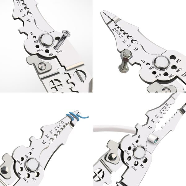 🔥LAST DAY 49% OFF - Multifunctional Wire Stripper Crimper Cable Cutter Pliers