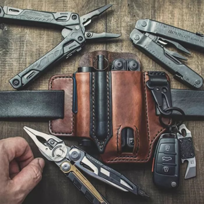 🎁Hot Sale 50% OFF⏳ - Tactical Multi Tool Belt Leather Bag