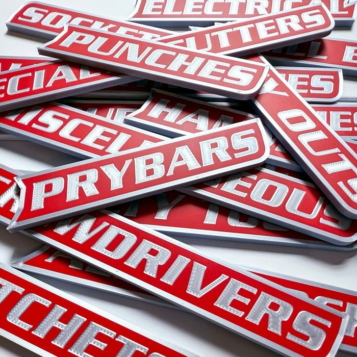 🔥Hot Sale 49% Off - 12-Pack Personalized Magnetic Toolbox Labels