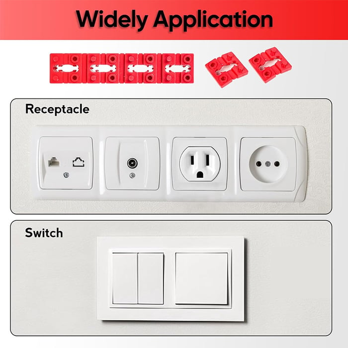 🔥Switch and Receptacle Spacers for Loose Outlet Fix