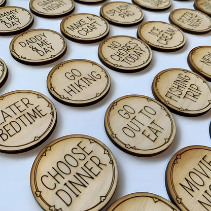 🐰Wooden Easter Egg Tokens