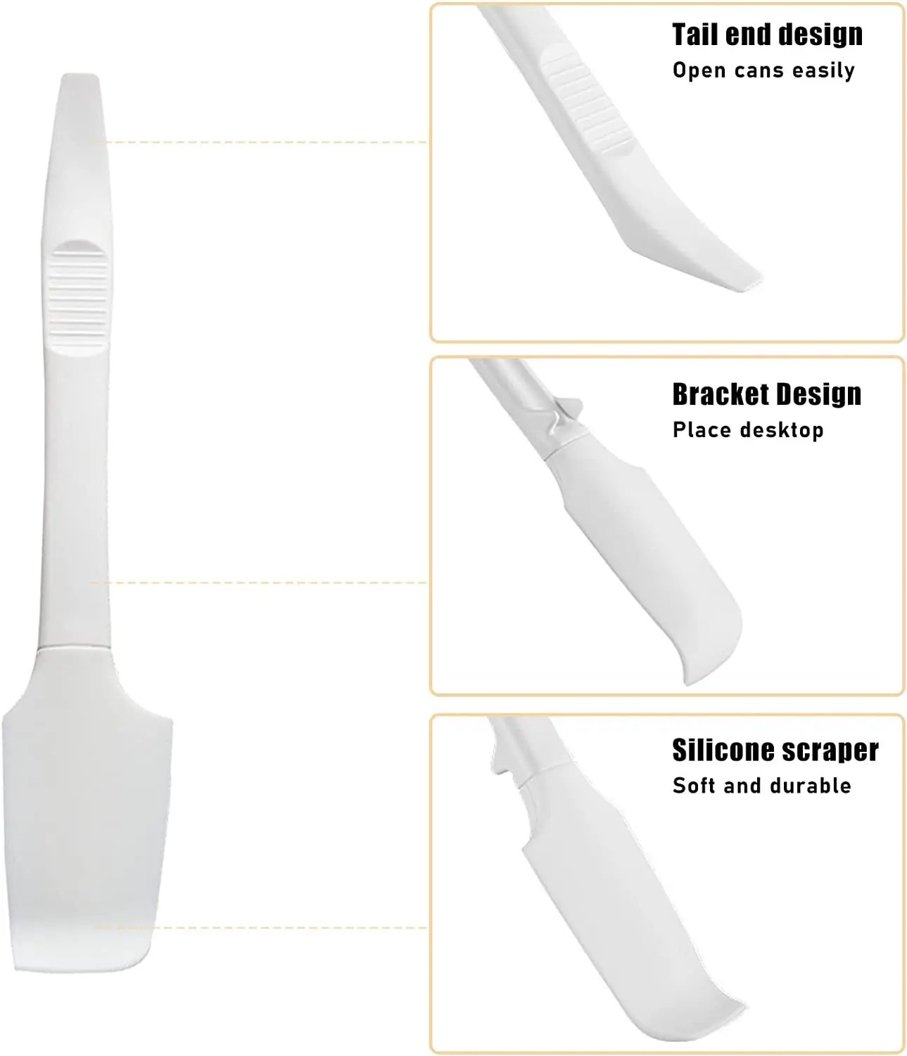 2 in 1 high temperature resistant baking scraper