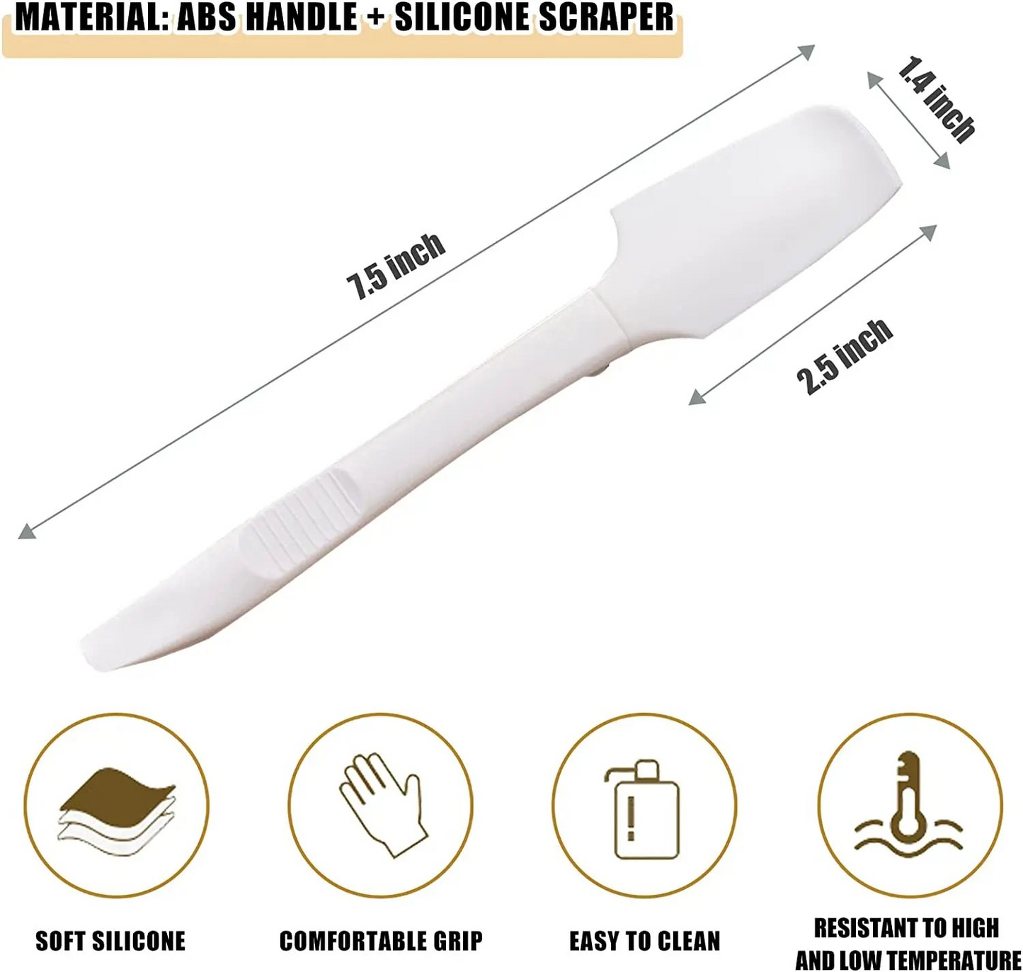 2 in 1 high temperature resistant baking scraper