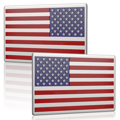 🔥Last Day 49% OFF - 3D All-Black American Flag Emblem Decal