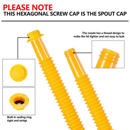 🔥 LAST DAY 49% OFF – Leak-Proof Flexible Gas Can Spout | Clean, Easy Pour for Most 1/2/5/10 Gal Cans