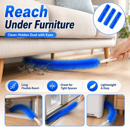 Bendable Microfiber Head,Reusable Dust Remover