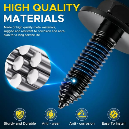 50Pcs Body Bolt & U-Nut Clip Kit