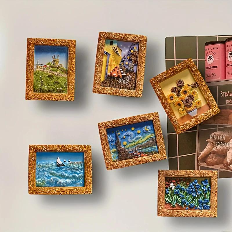 💖Van Gogh Inspired Fridge Magnet Set