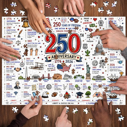 🧩 Patriotic America Jigsaw Puzzle 1000 Pieces 🎁Buy 2 Free Shipping
