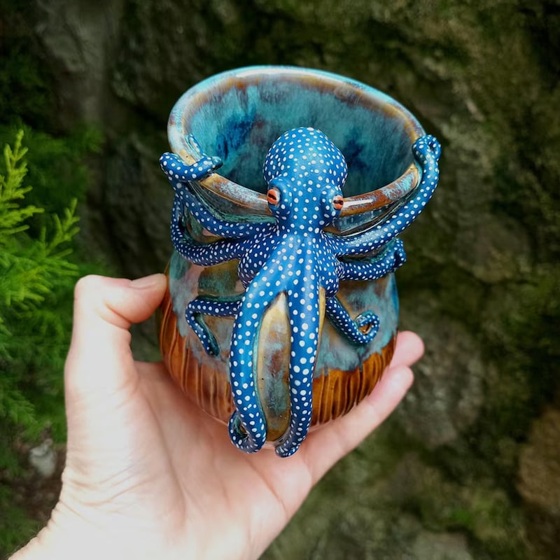🔥LAST DAY 60% OFF - 🐙Handmade Octopus Mug