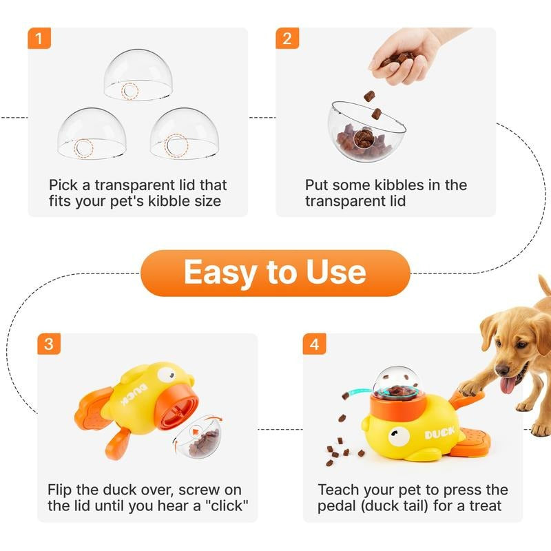 🔥Interactive Treat Dispenser Toy, Food Puzzle Slow Feeder