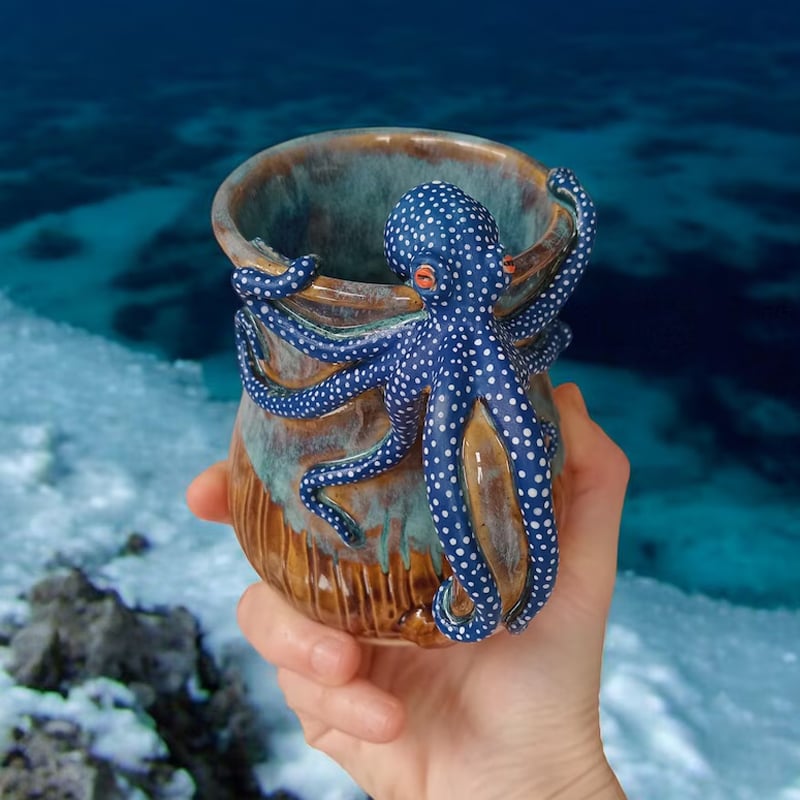 🔥LAST DAY 60% OFF - 🐙Handmade Octopus Mug