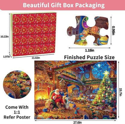 2025 Advent Calendar Christmas Jigsaw Puzzles
