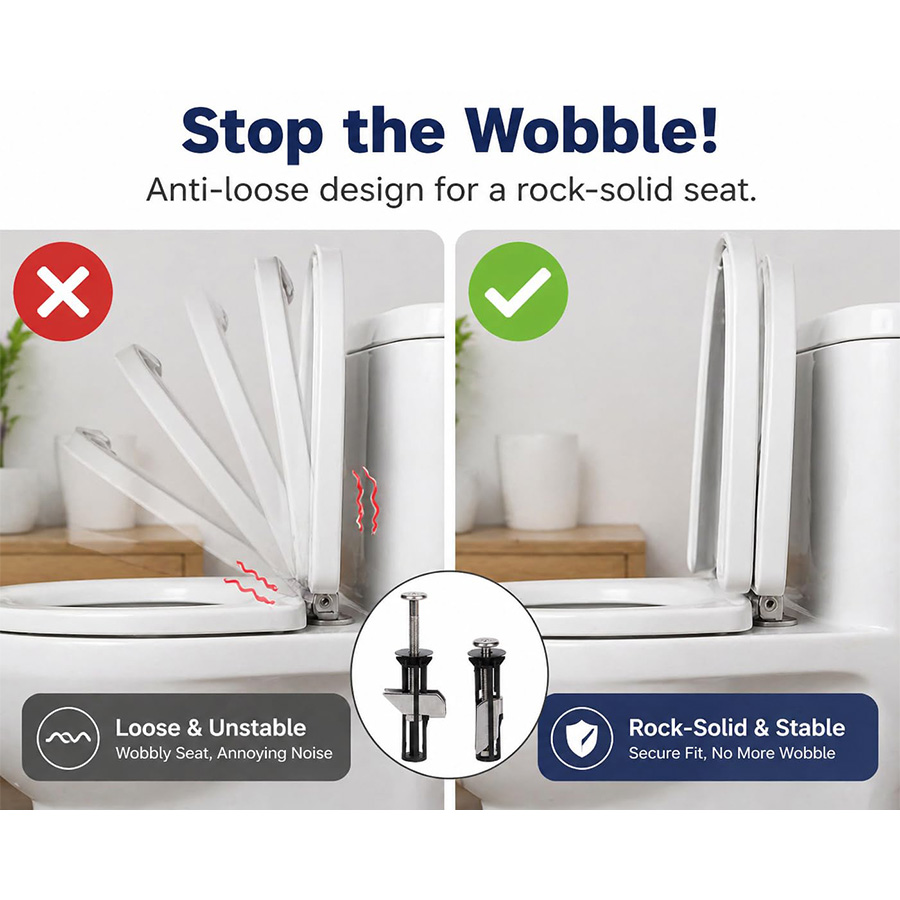 🔥Last Day 49% OFF🔥Heavy Duty Toilet Seat Fastener Bolt Kit (A Set of 2 Pcs)