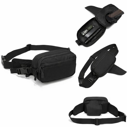 Multifunctional Concealed Carry Hip Bag with Rapid-Access Holster