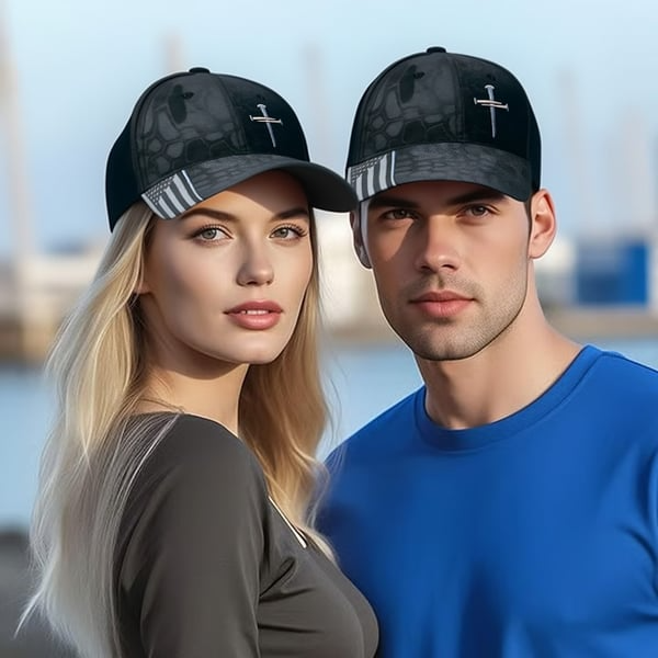 🔥Last Day 49% OFF-✝️Adjustable Jesus 3 Nail Cross Hat🎁With Free 4" Decal