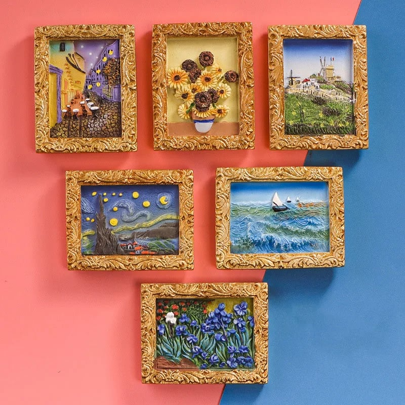 💖Van Gogh Inspired Fridge Magnet Set