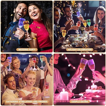 (🌲EARLY CHRISTMAS SALE - 50% OFF)LED Light Up Cups Wine Champagne Glass