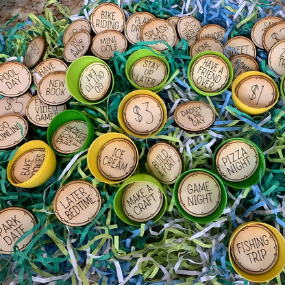 🐰Wooden Easter Egg Tokens