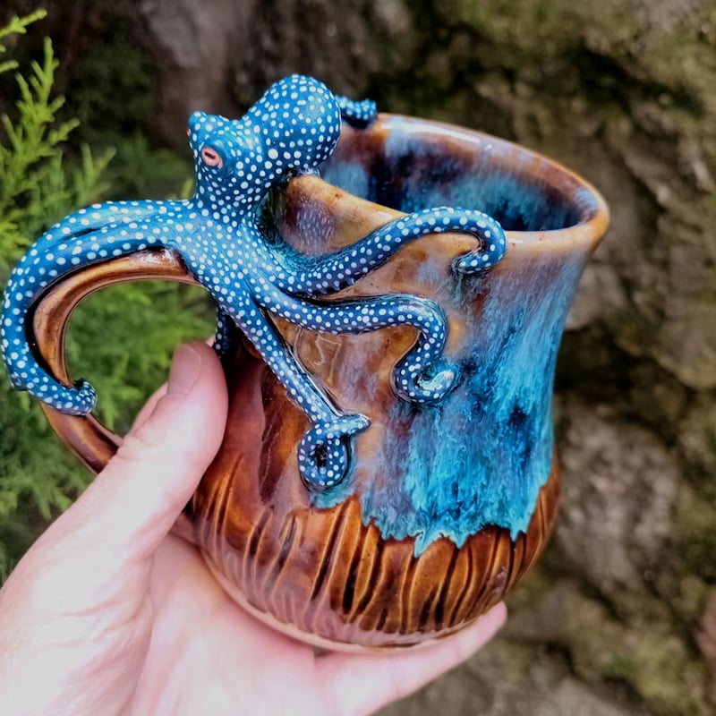 🔥LAST DAY 60% OFF - 🐙Handmade Octopus Mug