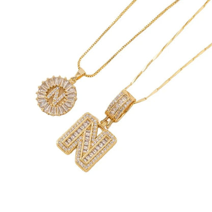 🎁 New Release Mother's Day Gift - 50% Off - Set of 2 - Initial Letter Pendant Necklace