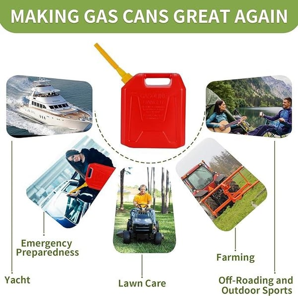 🔥 LAST DAY 49% OFF – Leak-Proof Flexible Gas Can Spout | Clean, Easy Pour for Most 1/2/5/10 Gal Cans