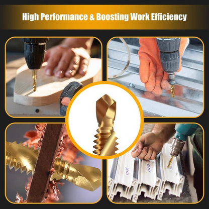 🔥3 In 1 Spiral Tap Hex Shank Drill Bit Set