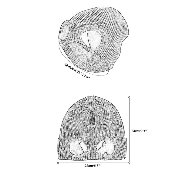 🎄 Christmas Winter Sale 49% OFF - Goggle Knitted Beanie Hat